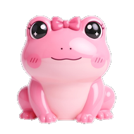 Kawaii Pink Frog Clicker