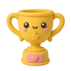 Kawaii clay trophy